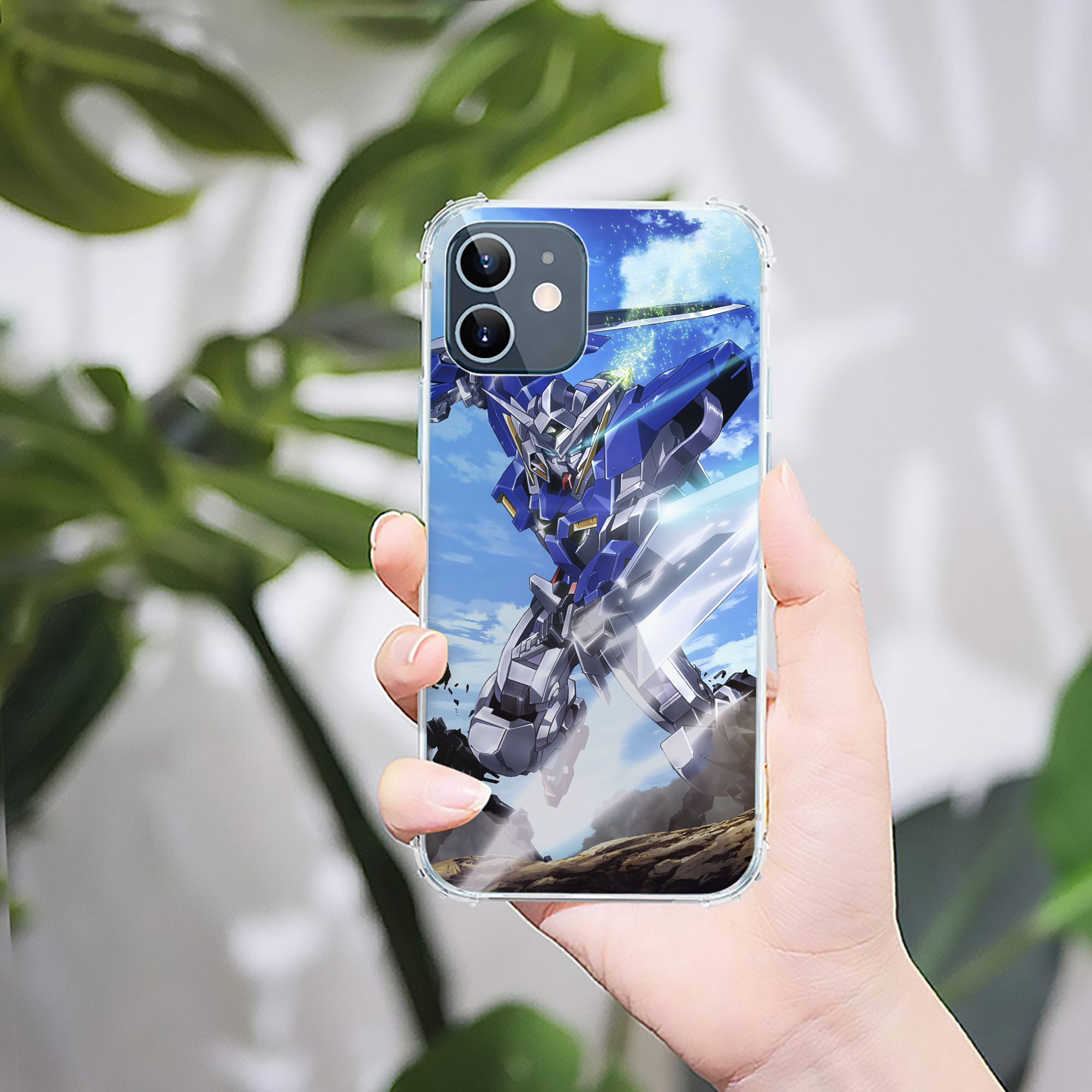 （画像用） 機動戦士ガンダム Mobile Suit Gundam 【iPhone 12シリーズ対応】透明スマホケース（クリアソフトケース）